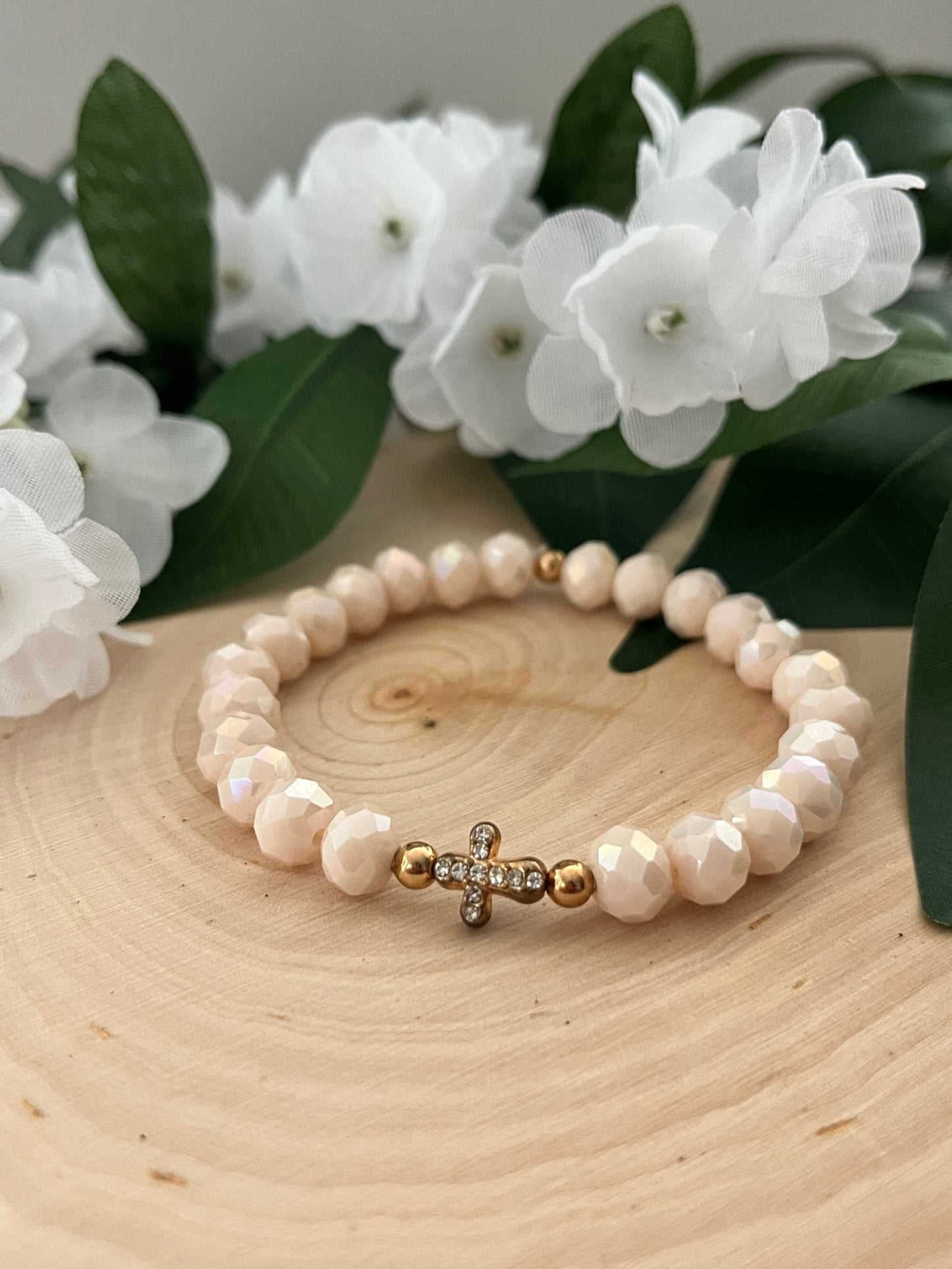 Cross Bead Bracelet Collection, faith-inspired jewelry, perfect for daily wear or gifts