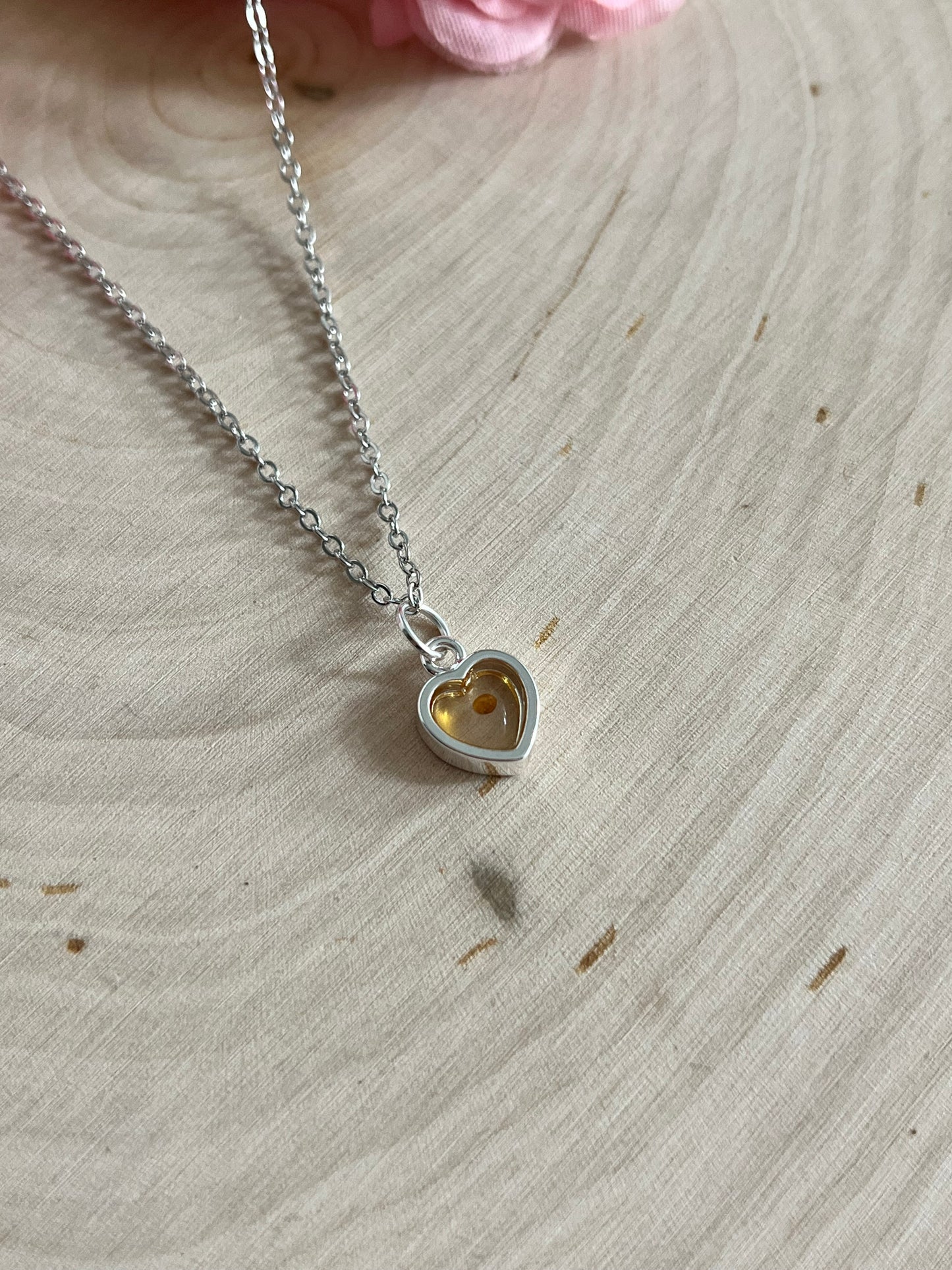 Christian Mustard Seed Heart Necklace in Gold and Silver – Faith Jewelry for Women