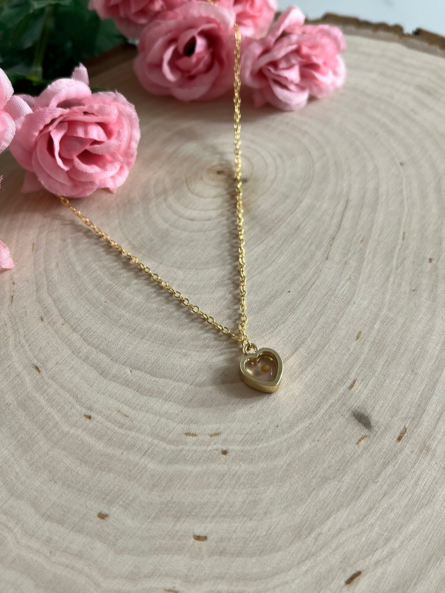 Christian Mustard Seed Heart Necklace in Gold and Silver – Faith Jewelry for Women