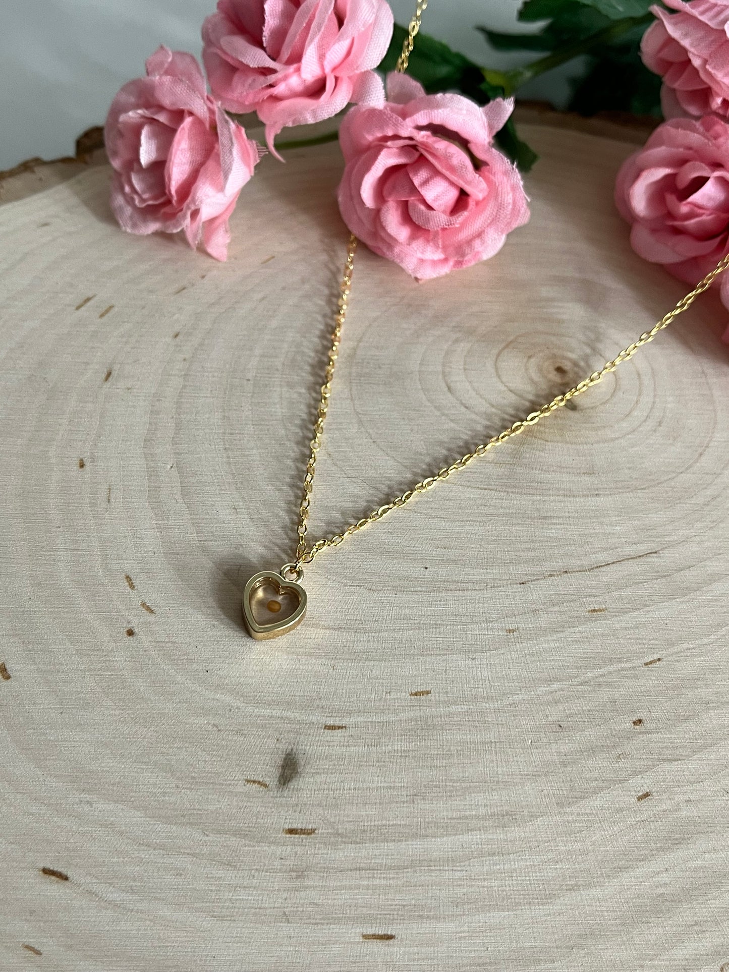 Christian Mustard Seed Heart Necklace in Gold and Silver – Faith Jewelry for Women