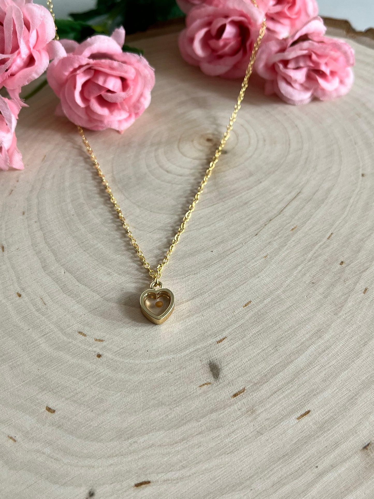 Christian Mustard Seed Heart Necklace in Gold and Silver – Faith Jewelry for Women