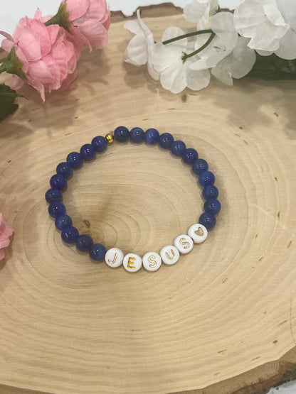 Jesus bead bracelet- faith jewelry