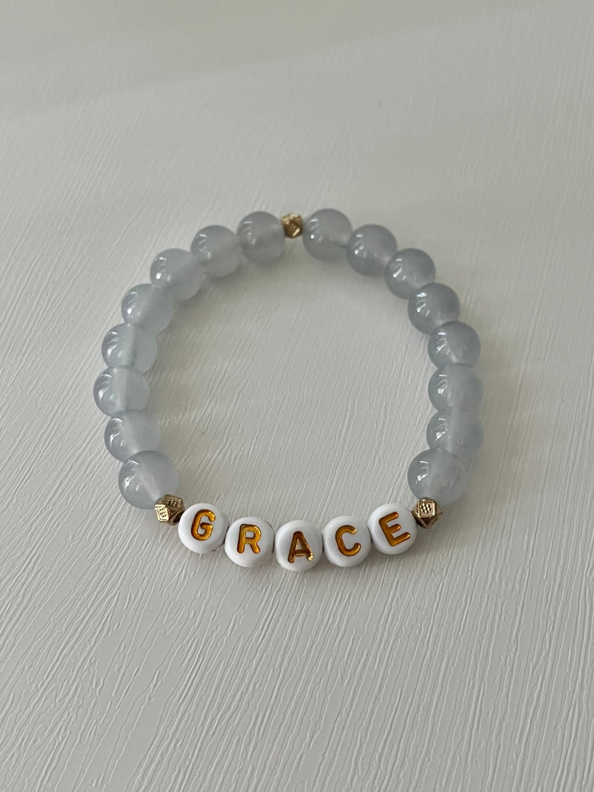 Grace Glass Bead Bracelet - Elegant Christian Jewelry