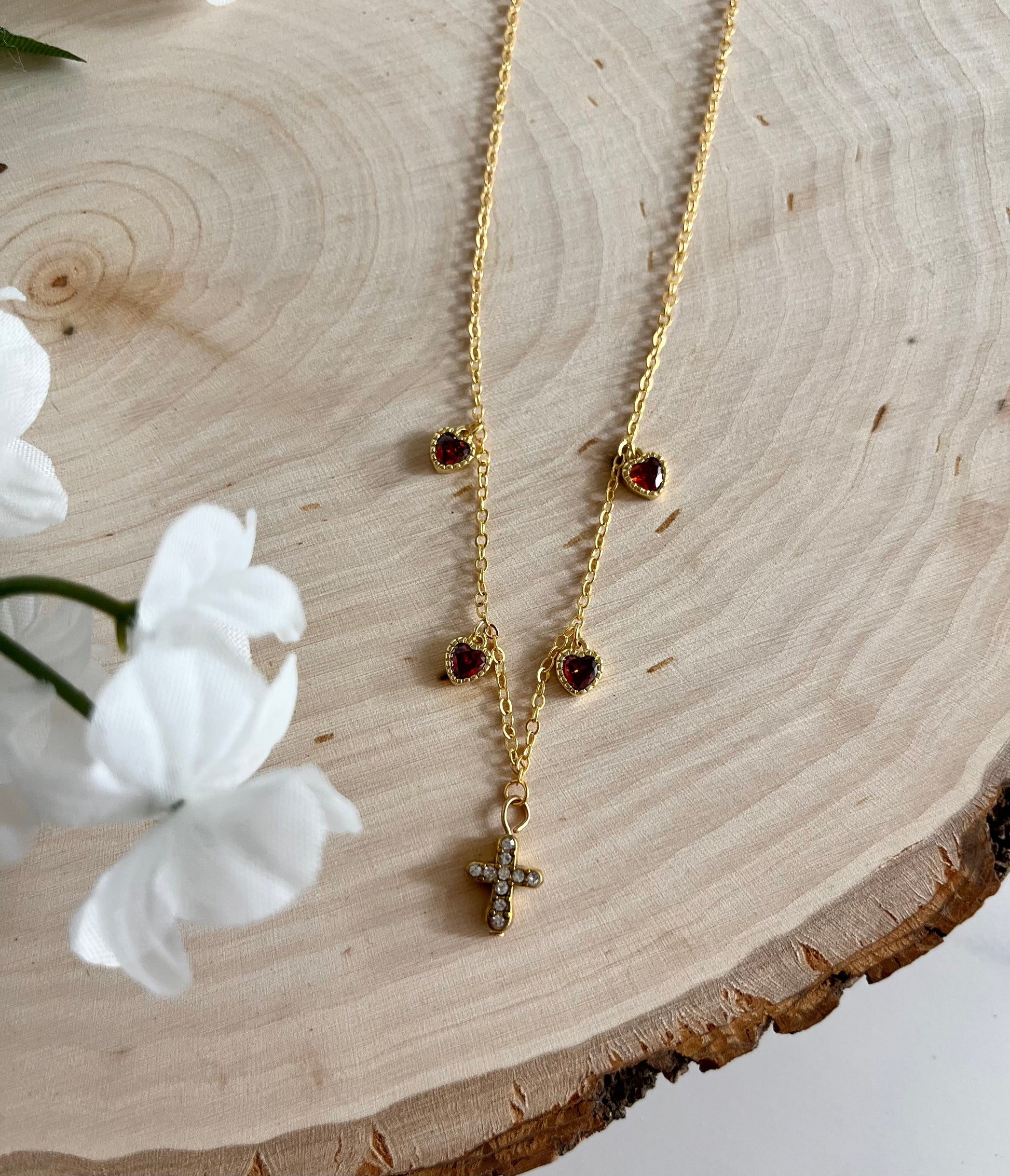 Everlasting Love Gold Necklace – Elegant 16K Gold Pendant for Women, Christian Jewelry Gift