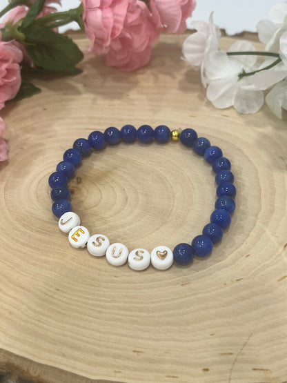Jesus bead bracelet- faith jewelry