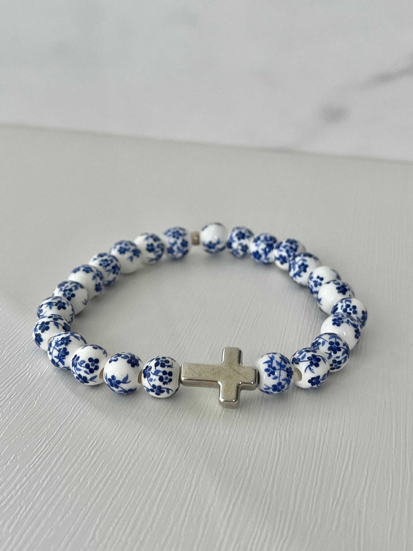 Cross Bead Bracelet Collection, faith-inspired jewelry, perfect for daily wear or gifts


