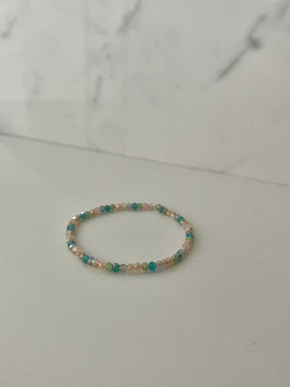 Multicolored jeweled beadeMulticolor Jeweled Beaded Bracelet featuring vibrant beads, perfect for adding a colorful touch to your jewelry collection.d bracelet