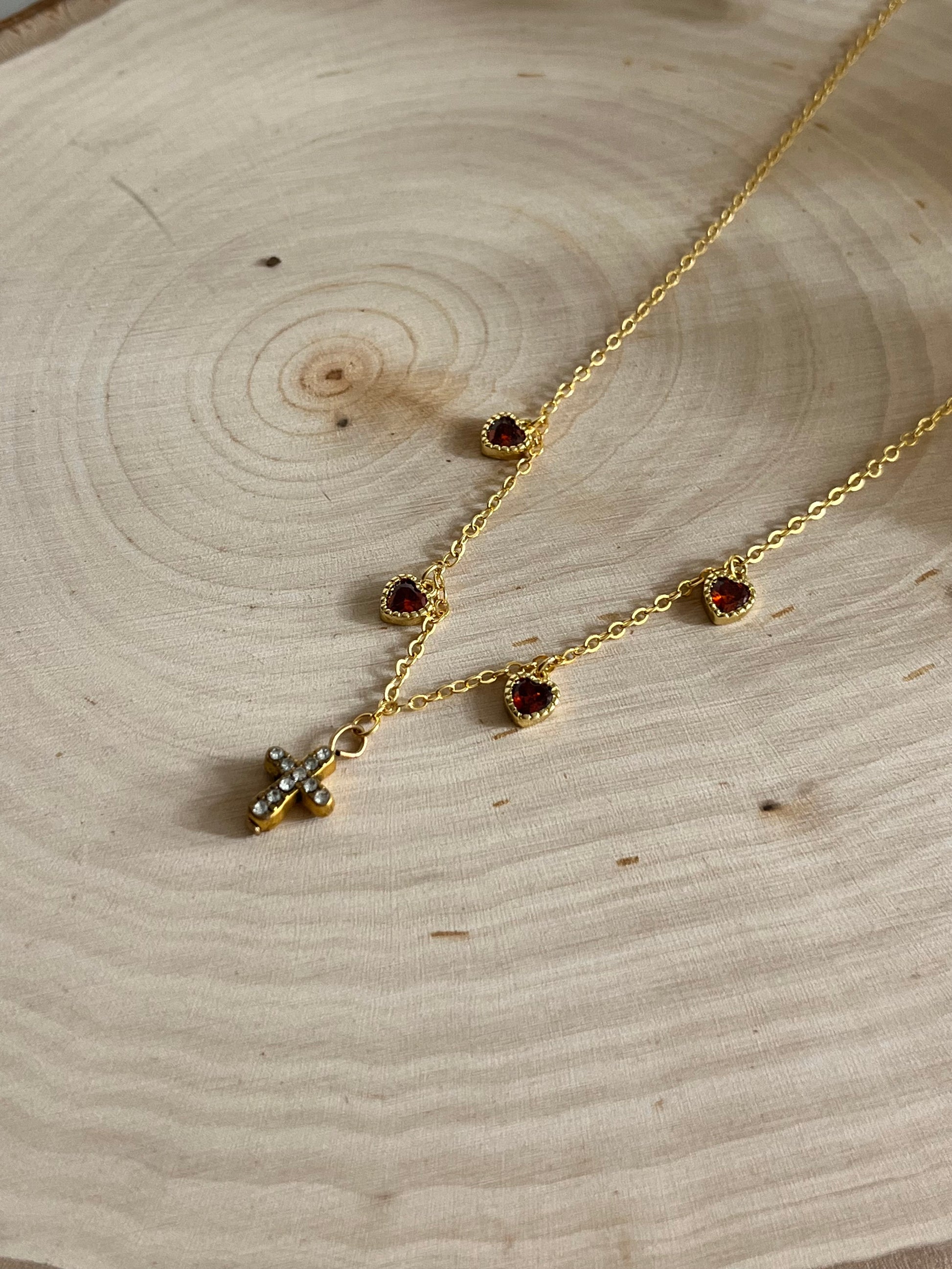 Everlasting Love Gold Necklace – Elegant 16K Gold Pendant for Women, Christian Jewelry Gift