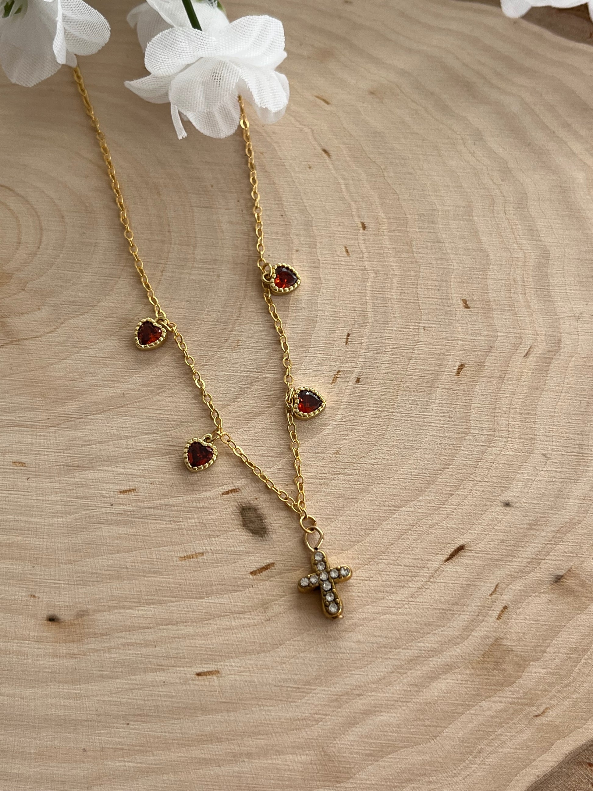Everlasting Love Gold Necklace – Elegant 16K Gold Pendant for Women, Christian Jewelry Gift