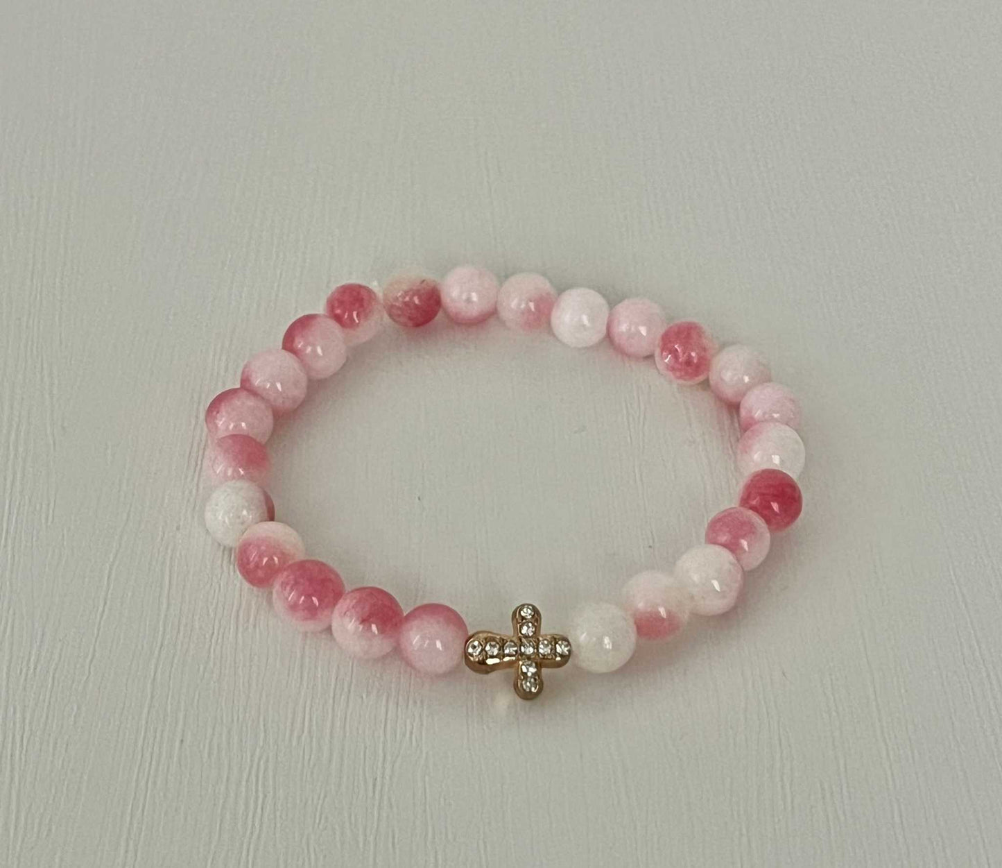 Cross Bead Bracelet Collection, faith-inspired jewelry, perfect for daily wear or gifts

