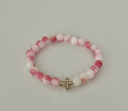 Cross Bead Bracelet Collection, faith-inspired jewelry, perfect for daily wear or gifts

