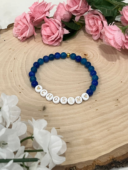 Jade Chosen Bead Bracelet – elegant stone jewelry with a faith-inspired meaning.