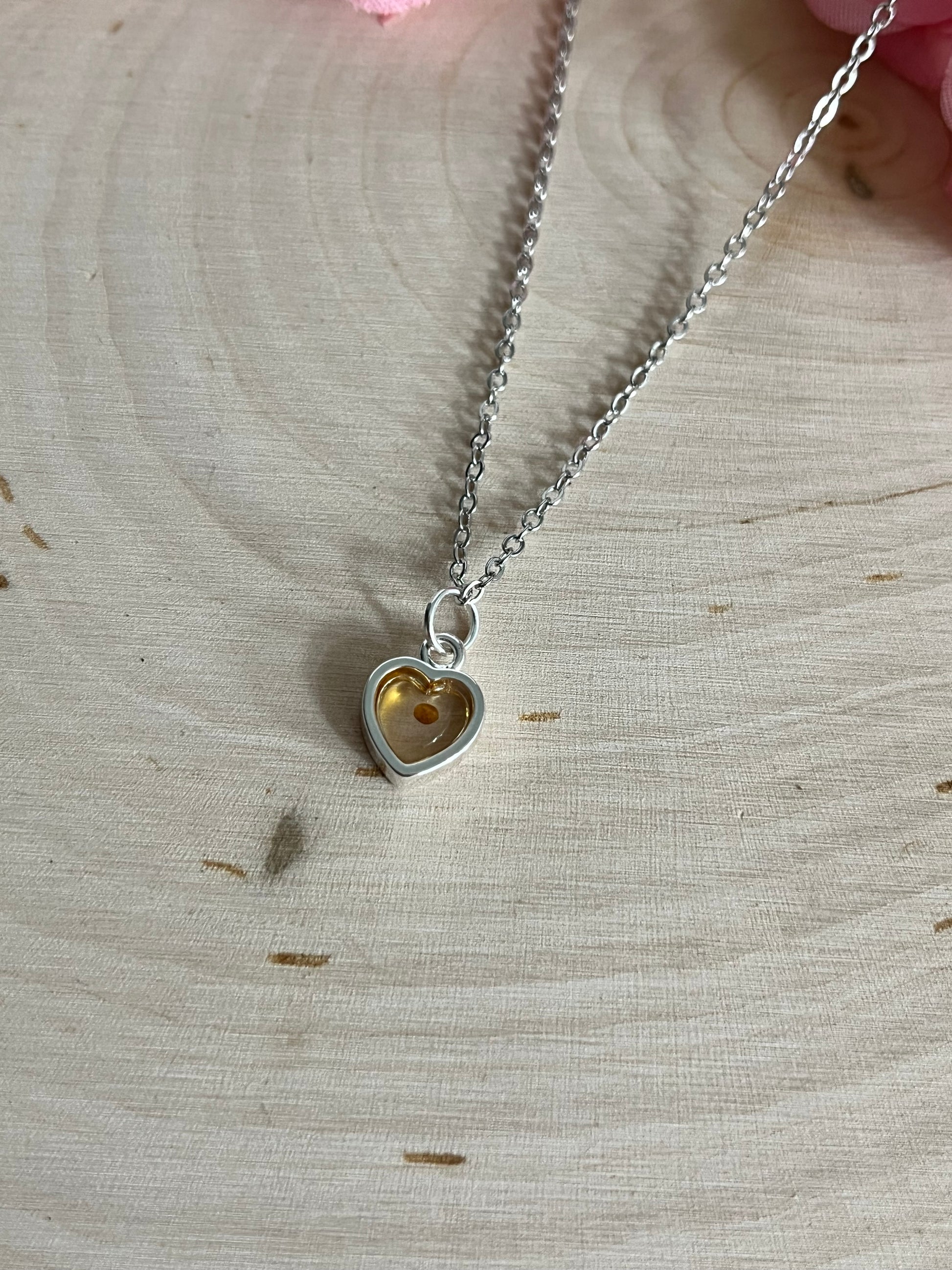Christian Mustard Seed Heart Necklace in Gold and Silver – Faith Jewelry for Women