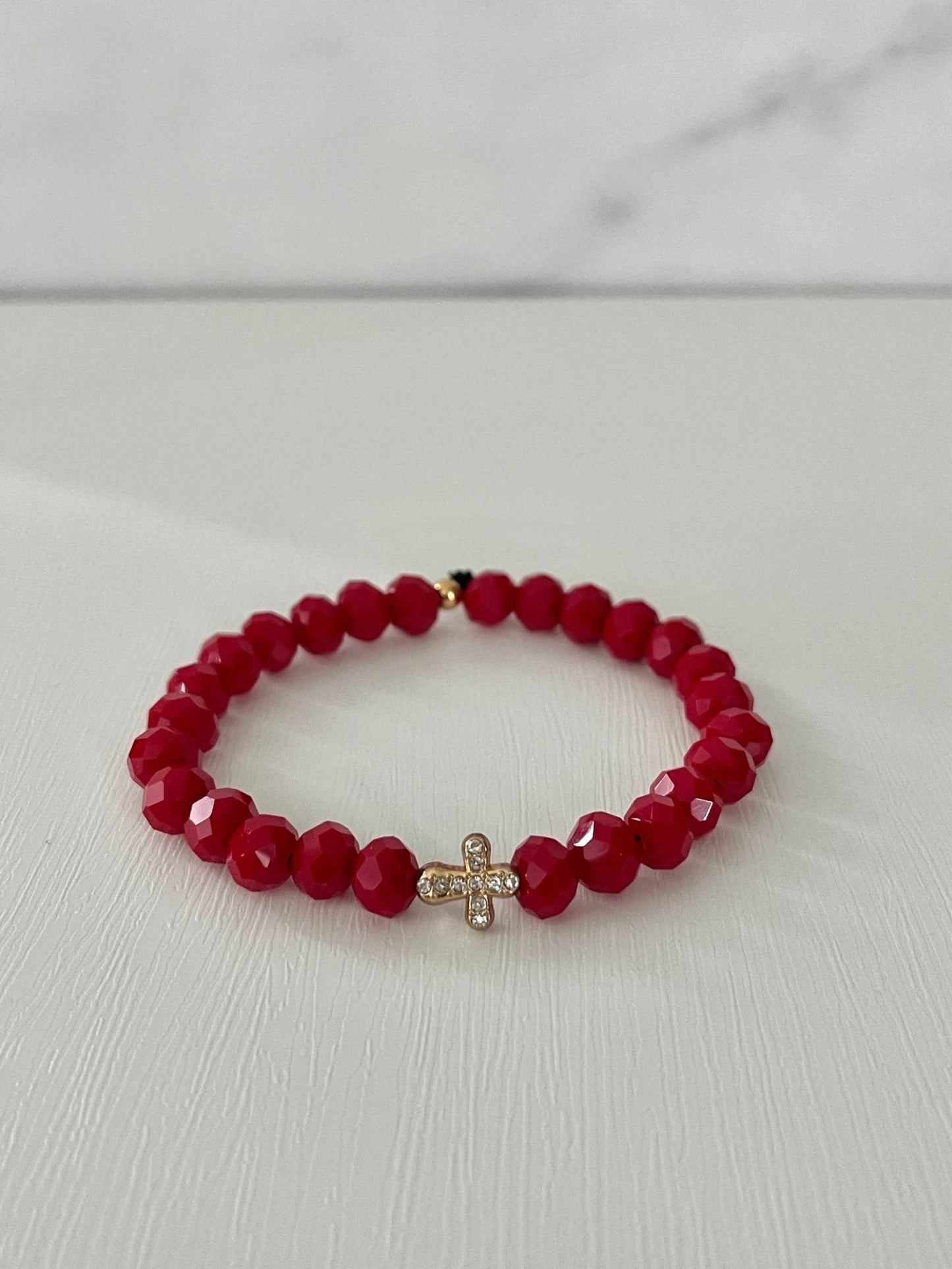 Cross Bead Bracelet Collection, faith-inspired jewelry, perfect for daily wear or gifts

