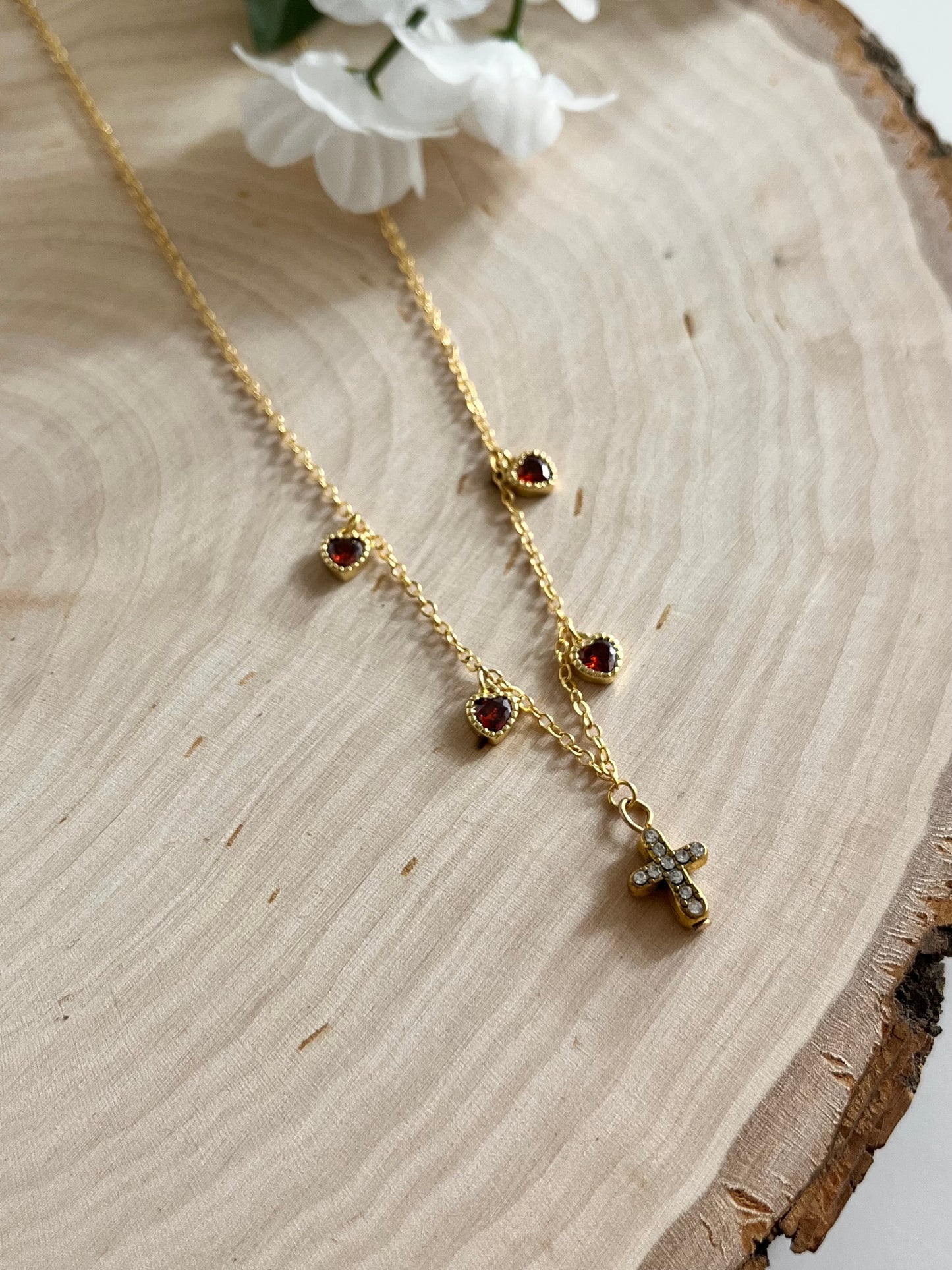 Everlasting Love Gold Necklace – Elegant 16K Gold Pendant for Women, Christian Jewelry Gift