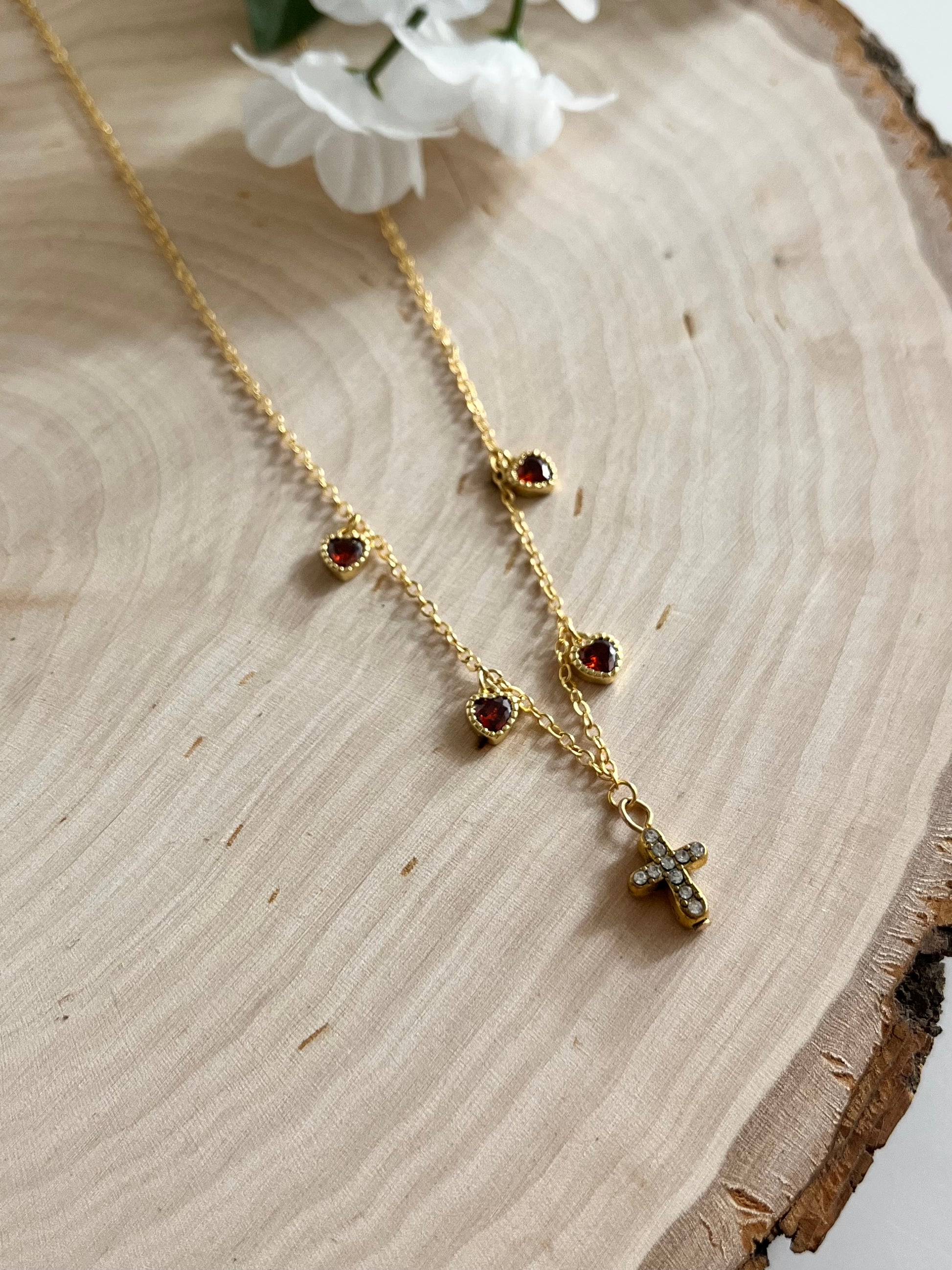 Everlasting Love Gold Necklace – Elegant 16K Gold Pendant for Women, Christian Jewelry Gift