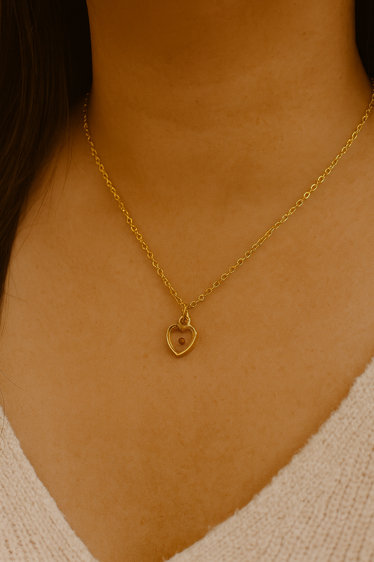 Christian Mustard Seed Heart Necklace in Gold and Silver – Faith Jewelry for Women