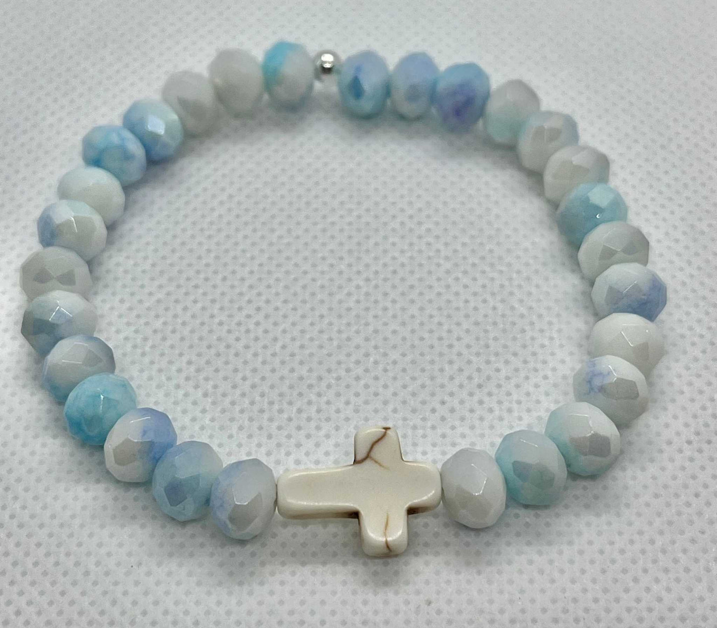 Cross Bead Bracelet Collection, faith-inspired jewelry, perfect for daily wear or gifts

