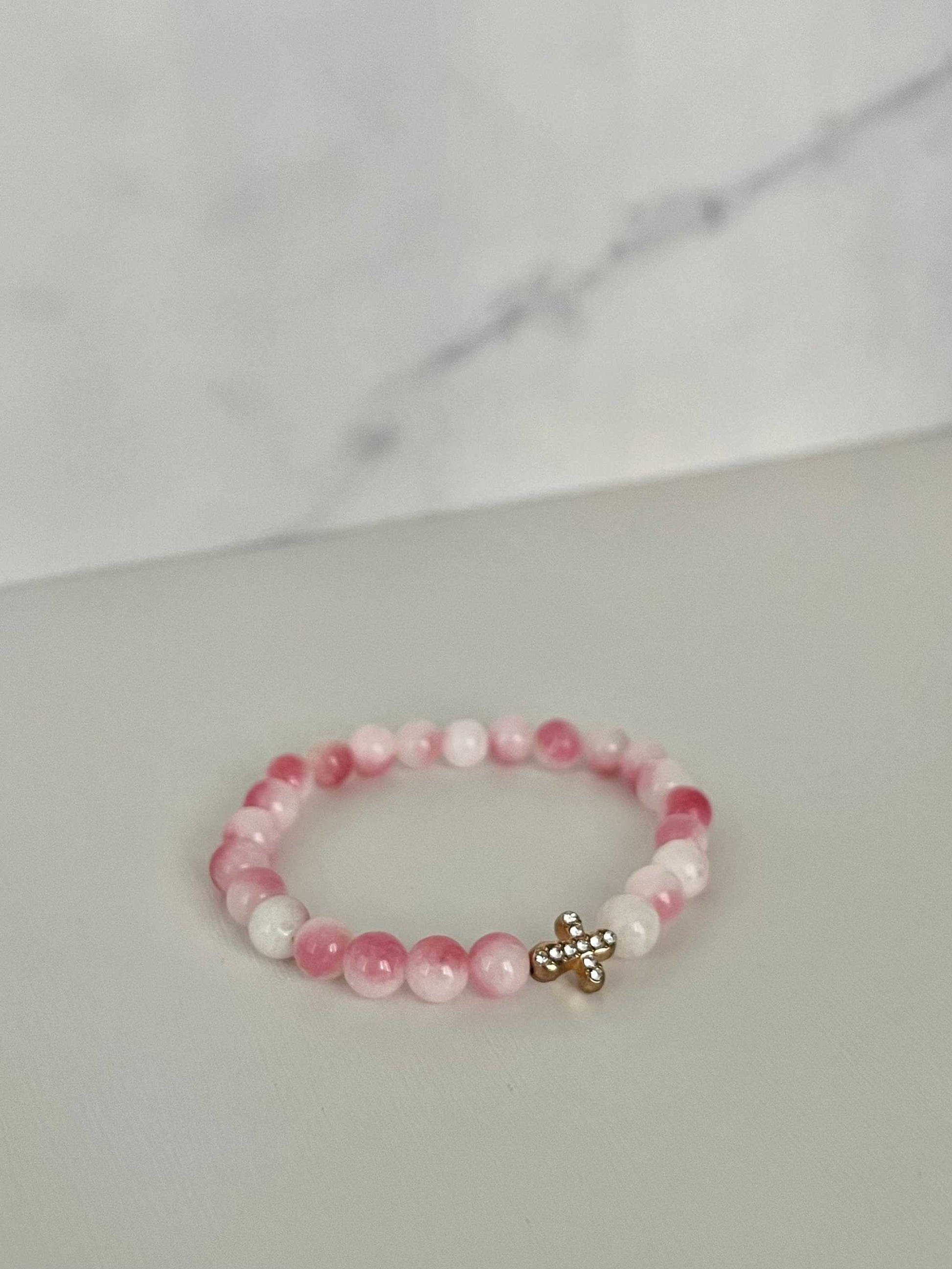 Cross Bead Bracelet Collection, faith-inspired jewelry, perfect for daily wear or gifts

