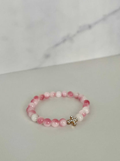 Cross Bead Bracelet Collection, faith-inspired jewelry, perfect for daily wear or gifts

