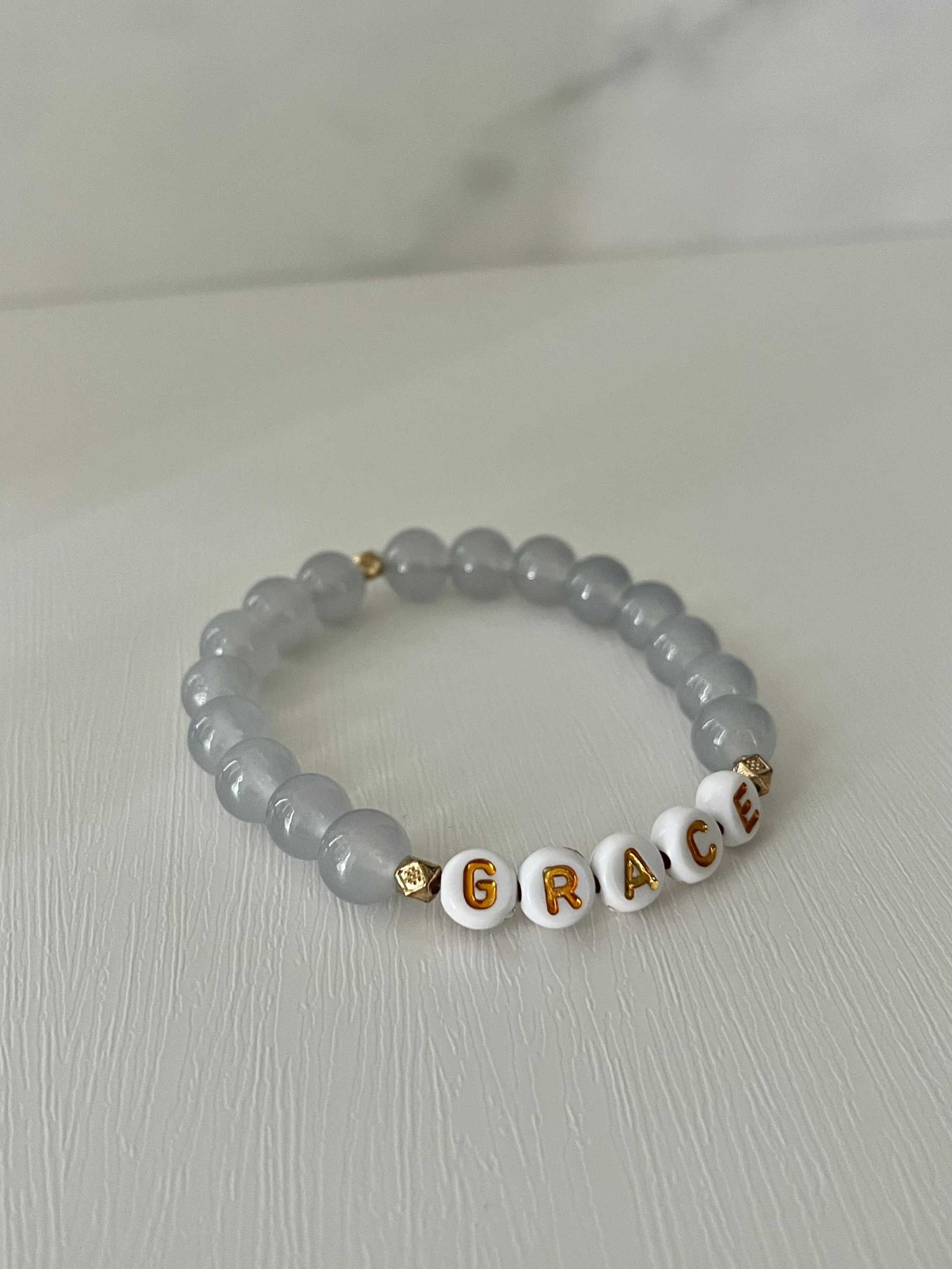 Grace Glass Bead Bracelet - Elegant Christian Jewelry