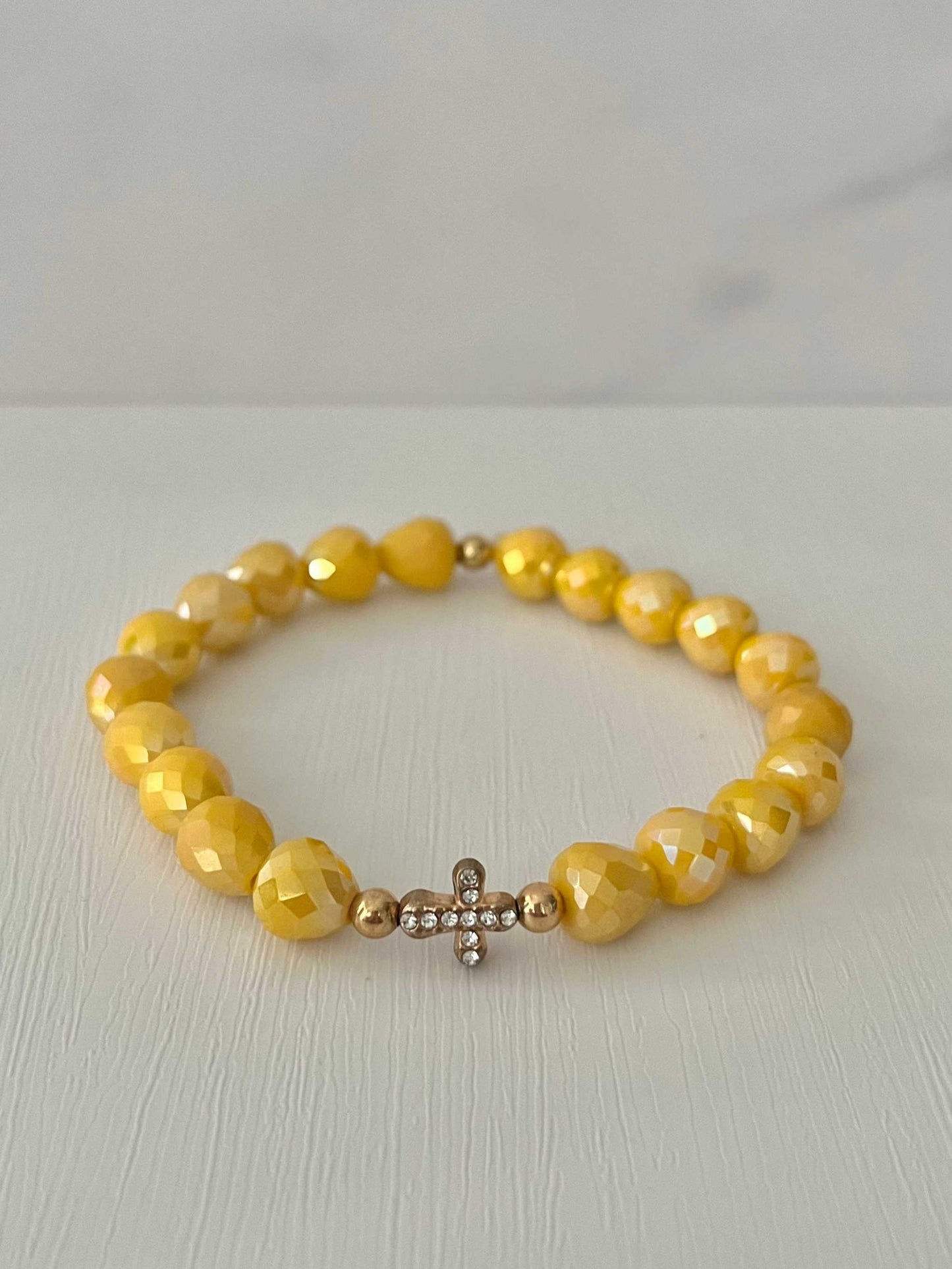 Cross Bead Bracelet Collection, faith-inspired jewelry, perfect for daily wear or gifts

