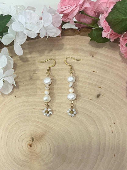 Pearl Daisy Gold Earrings – Christian Jewelry Inspired by Proverbs 31