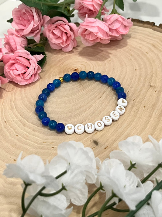 Jade Chosen Bead Bracelet – elegant stone jewelry with a faith-inspired meaning.