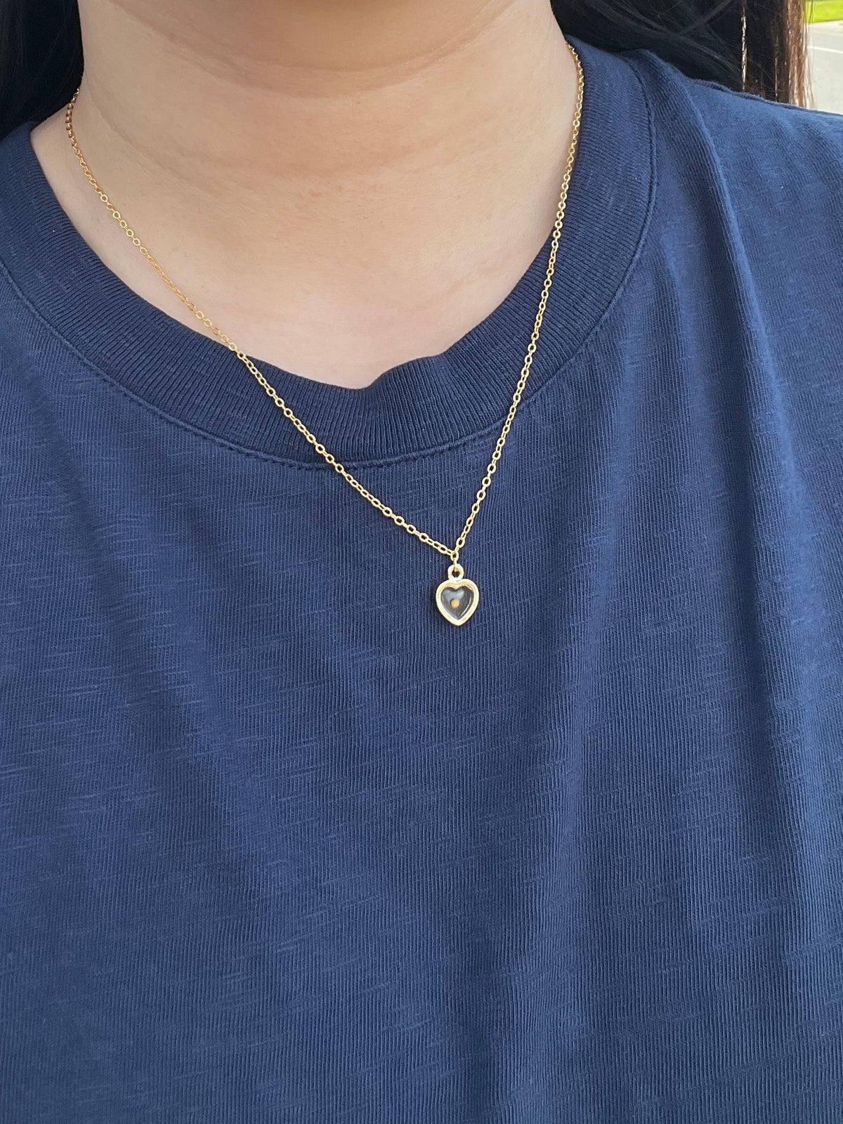 Mustard Seed Heart Necklace in Gold and Silver – Christian Faith Jewelry for Women