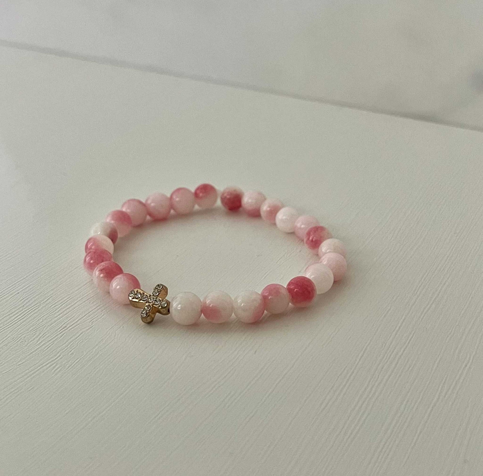 Cross Bead Bracelet Collection, faith-inspired jewelry, perfect for daily wear or gifts

