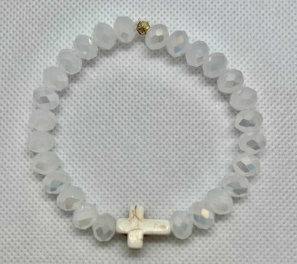 Cross Bead Bracelet Collection, faith-inspired jewelry, perfect for daily wear or gifts

