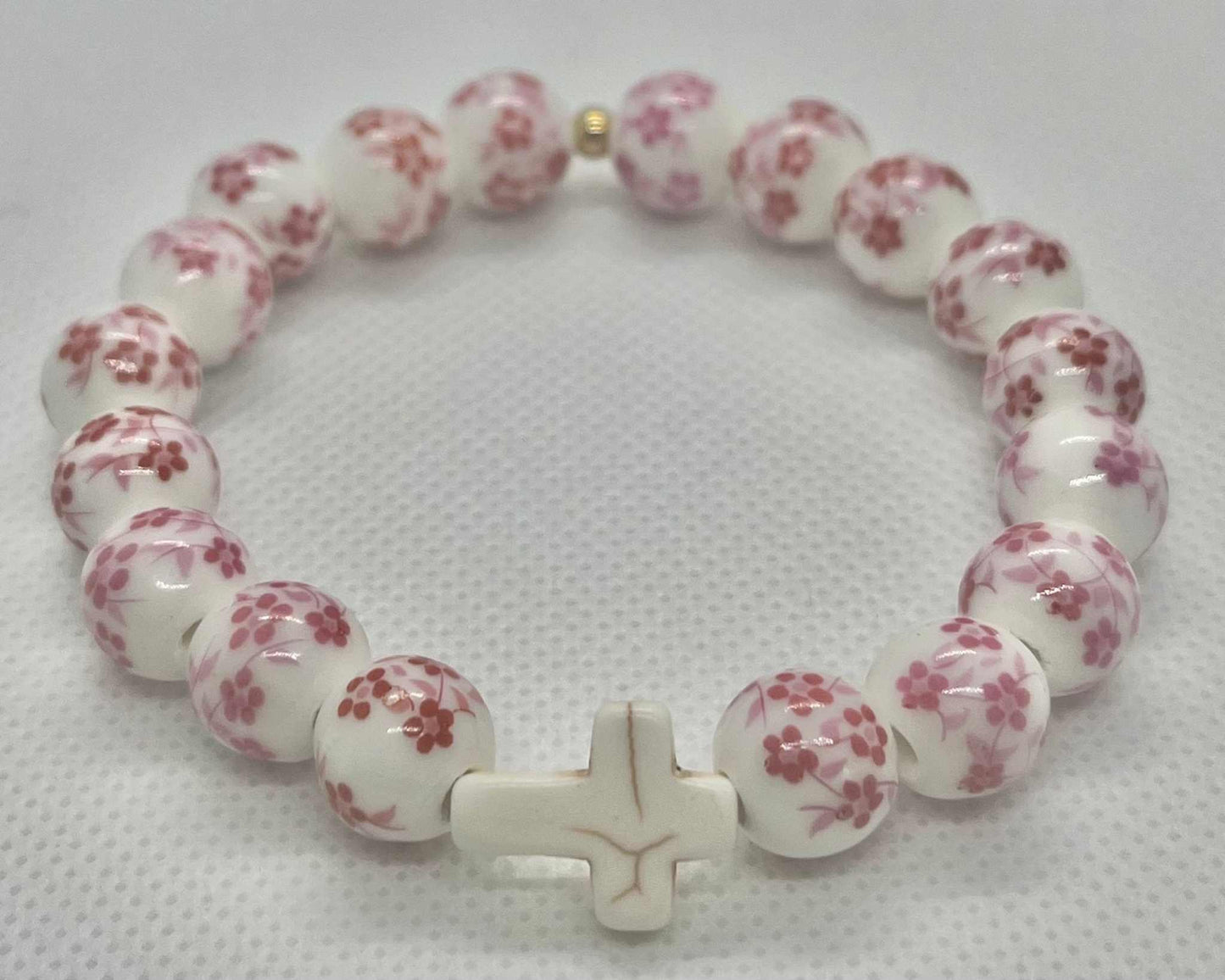 Cross Bead Bracelet Collection, faith-inspired jewelry, perfect for daily wear or gifts

