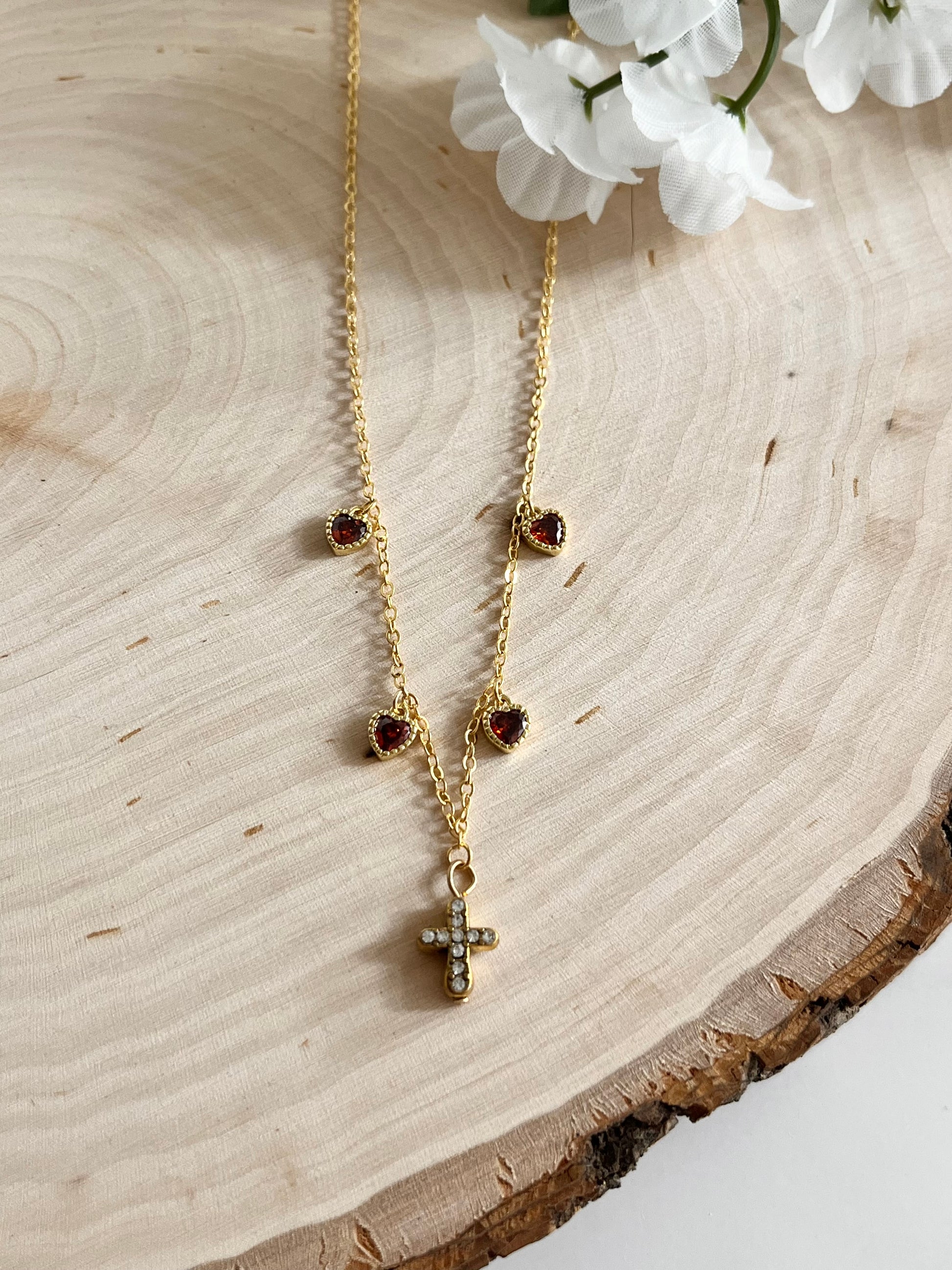 Everlasting Love Gold Necklace – Elegant 16K Gold Pendant for Women, Christian Jewelry Gift