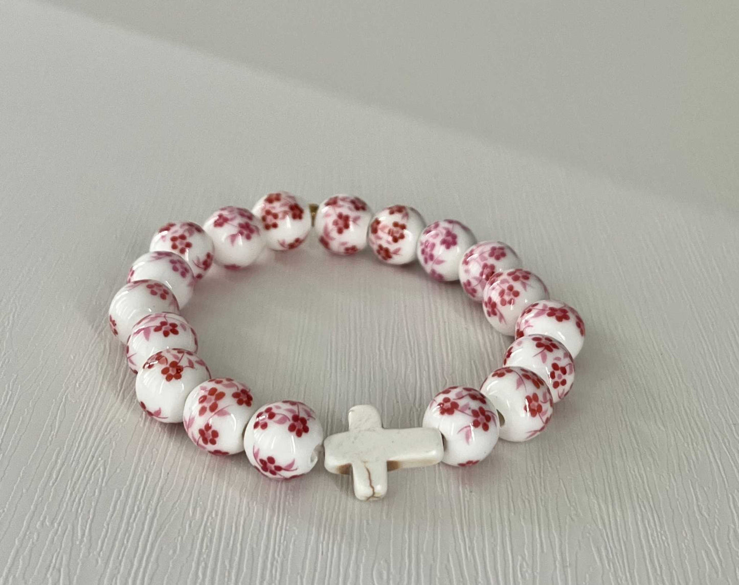 Cross Bead Bracelet Collection, faith-inspired jewelry, perfect for daily wear or gifts

