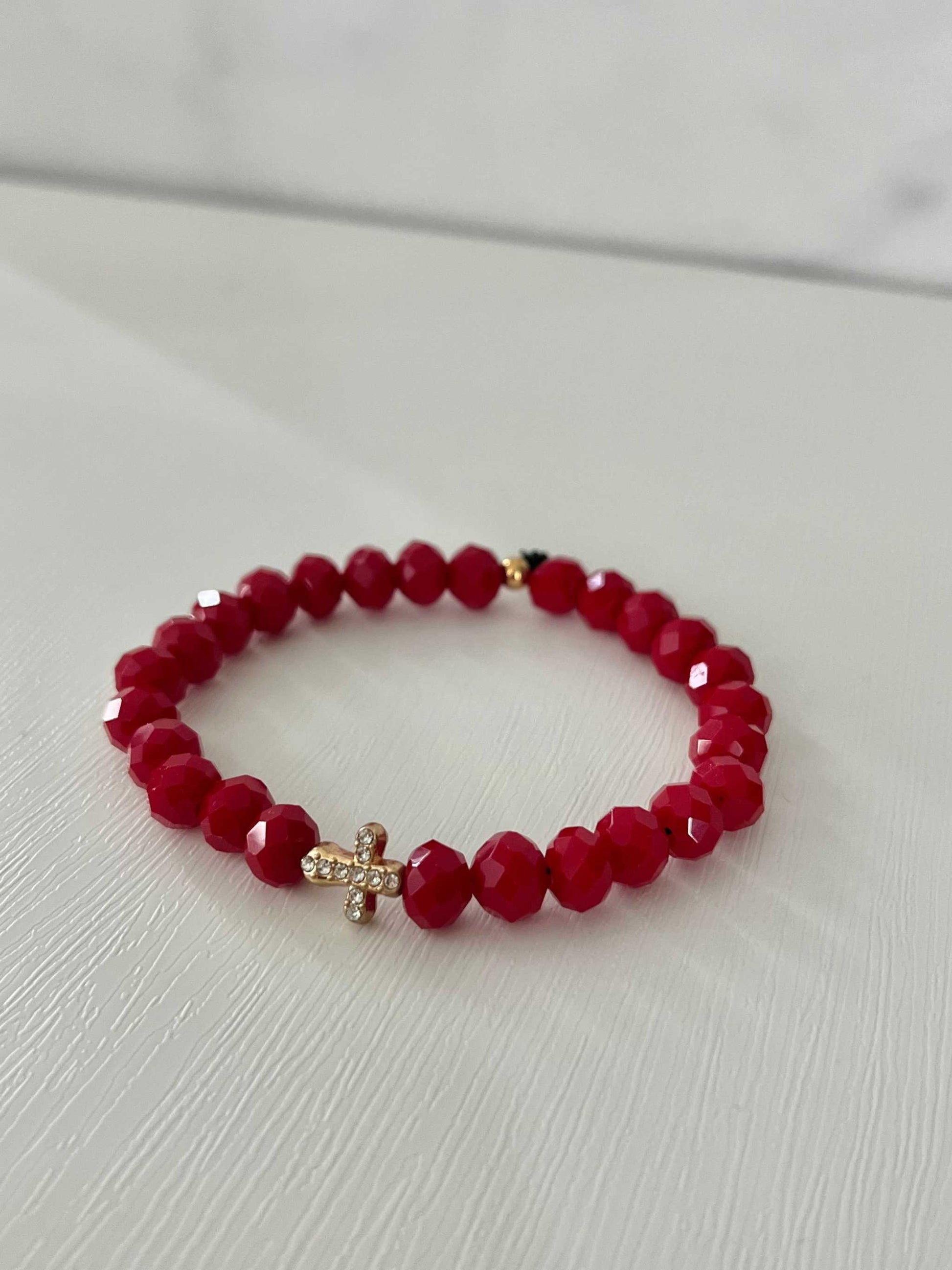 Cross Bead Bracelet Collection, faith-inspired jewelry, perfect for daily wear or gifts

