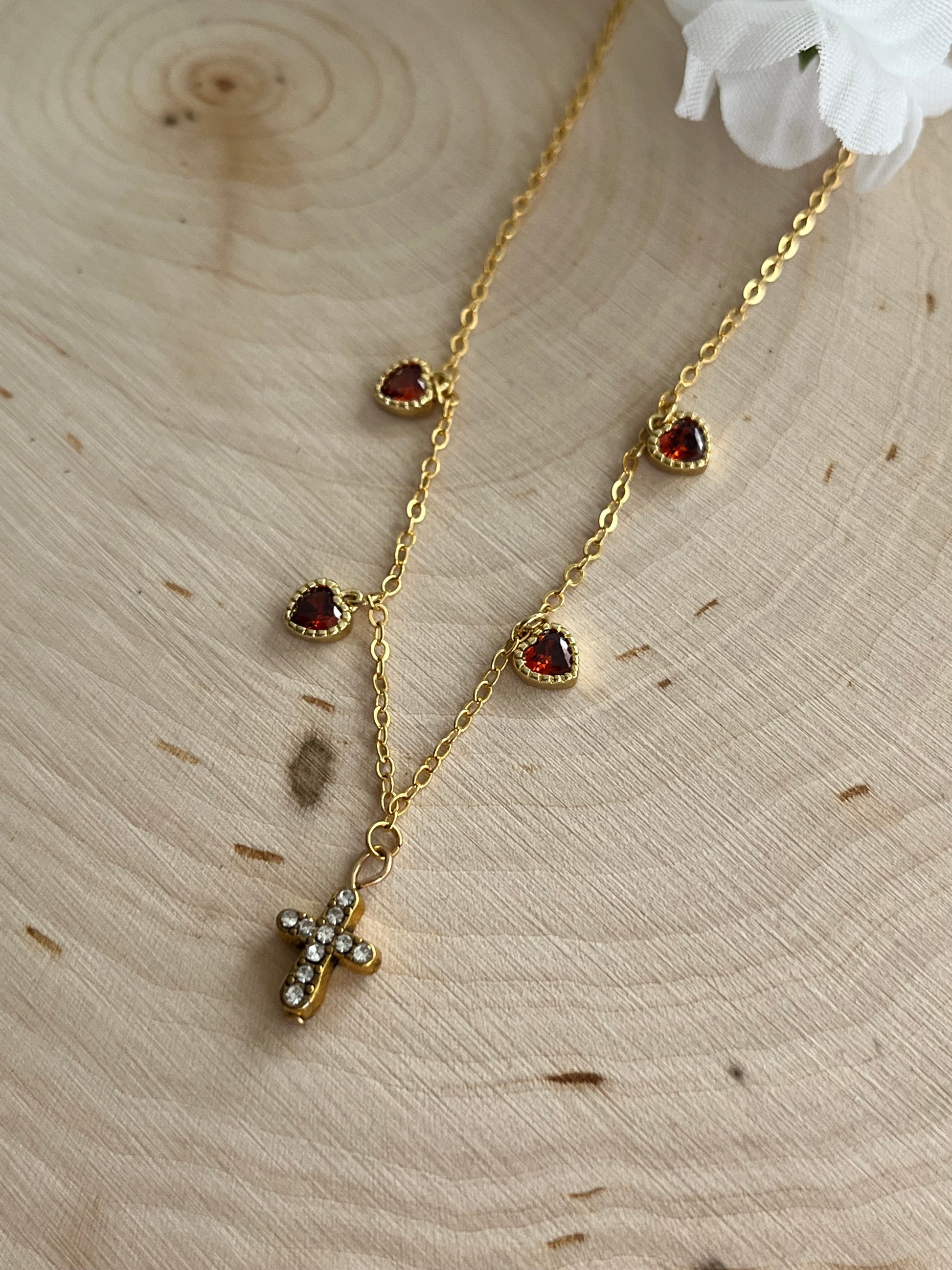 Everlasting Love Gold Necklace – Elegant 16K Gold Pendant for Women, Christian Jewelry Gift