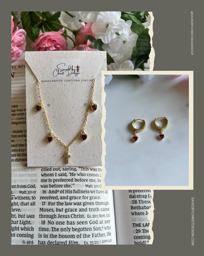 Gold Heart Huggie Earrings – Dainty Heart Charm Hoops