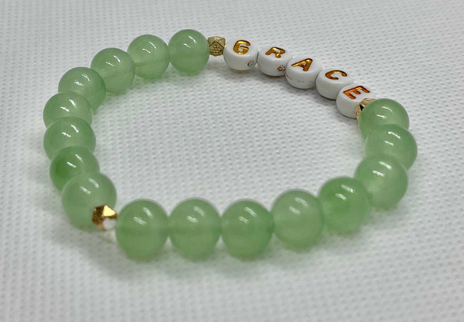 Grace Glass Bead Bracelet - Elegant Christian Jewelry