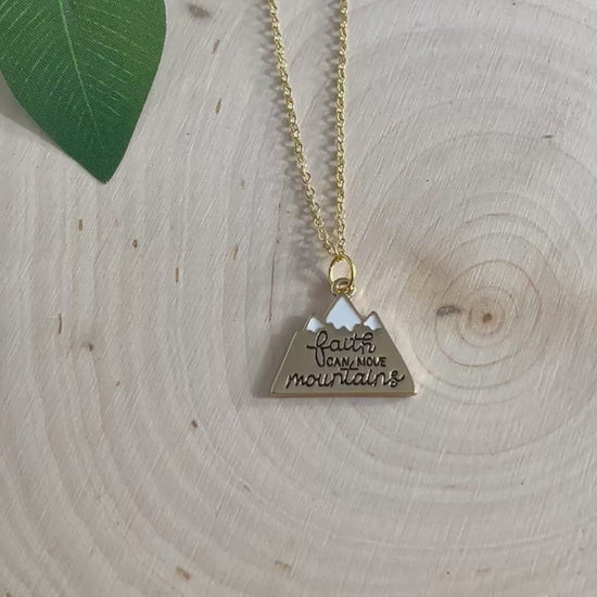 Faith Pendant Necklace - 16K Gold, Inspiring Christian Jewelry, Faith-Based Gift