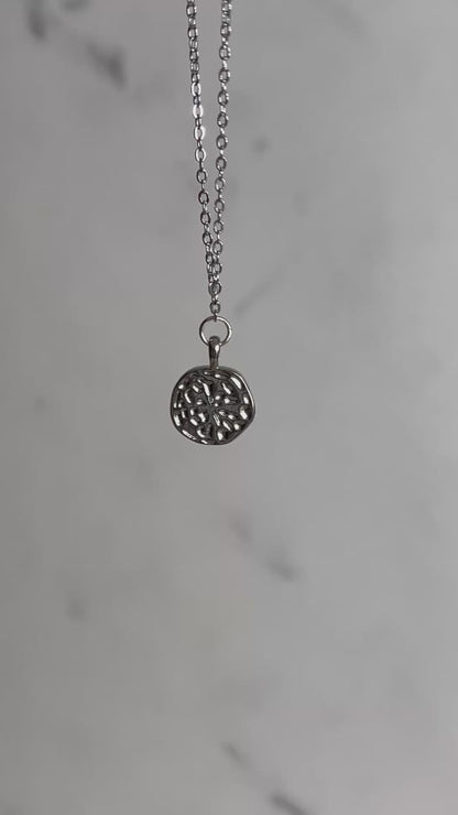 Silver Necklace Pearl Cross Pendant - Hypoallergenic and Timeless