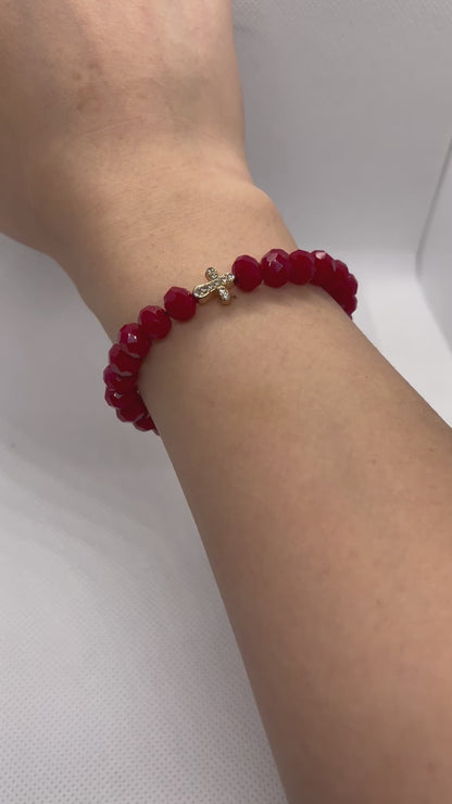 Pulseras de cuentas cruzadas múltiples diseños y colores
