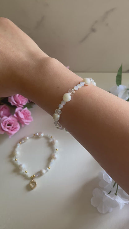 Senfkorn Süßwasserperlenarmband Christlicher Schmuck