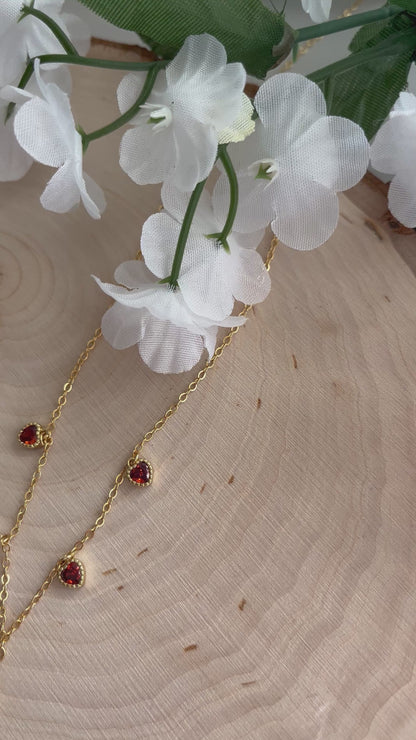 Everlasting Love Gold Necklace – 16K Chain 18K Gold Heart Cross