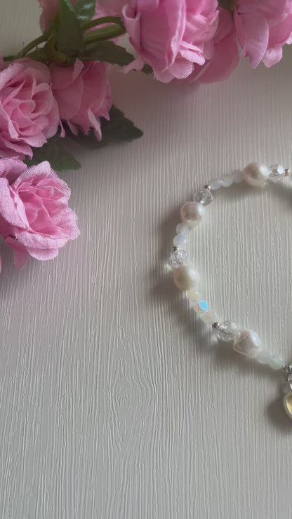 Senfkorn Süßwasserperlenarmband Christlicher Schmuck