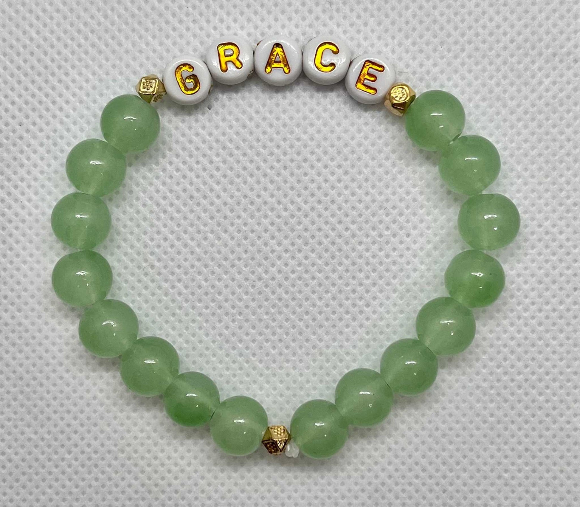 Grace Glass Bead Bracelet - Elegant Christian Jewelry
